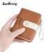 Women's Bags New Style Wallet Women's Short Fashion Small Multi Card Slot Zipper Coin Purse Ins Contrast Color Card Bag_voghion.com