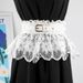 Textured For Women Lace Wide Belt Elastic Waist Cincher Versatile Outerwear Decorative Dress With A Sense Of Design_voghion.com