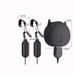 Jiuba Rechargeable Double Peaks Clitoris Three Point Tongue Licking Breast Clamp Vibration Breast Massage Female Masturbator_voghion.com