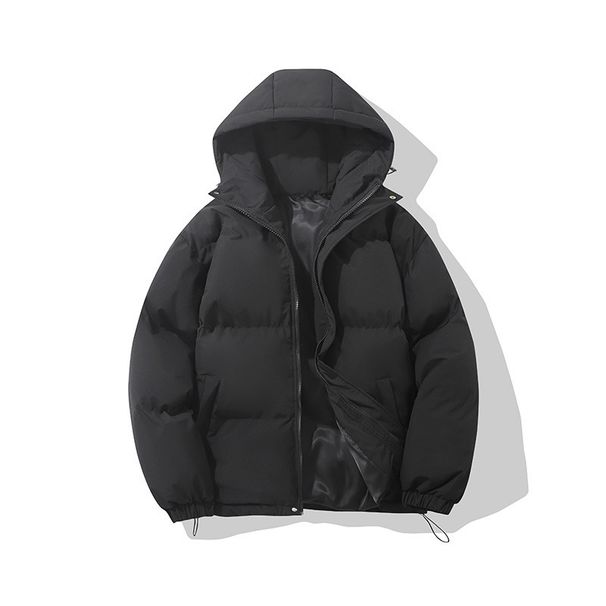 Men's Winter Hooded Puffer Jacket - Oversized Streetwear Coat, Lightweight Polyester Fill, Trendy Unisex Design (M-4XL, 8 Colors)_voghion.com