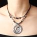 Long Swirl Totem Bohemian Style Beach Women's Necklace Pendant_voghion.com