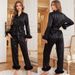 Underwear & Sleepwears style new night series long sleeved trousers comfortable set ladies home clothes TZ3406_voghion.com