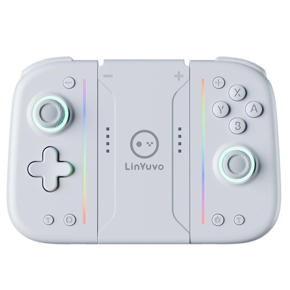 LinYuvo Switch Joy Con Mechanische Taste mit selbstklebender Rückseite, bunten Lichtern, Ro-Funktion, Bluetooth-Spiel_voghion.com