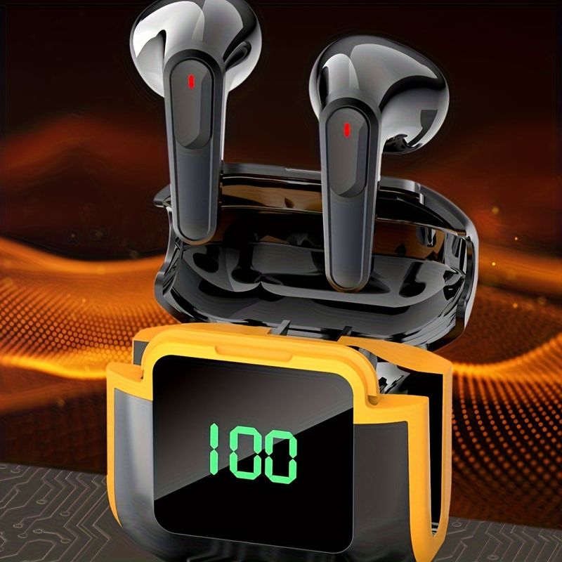 2024 Wireless Earbuds Pro - LED Display Touch Control, TWS stereolyd, svedbestandige sportshovedtelefoner til musik, spil og opkald_voghion.com