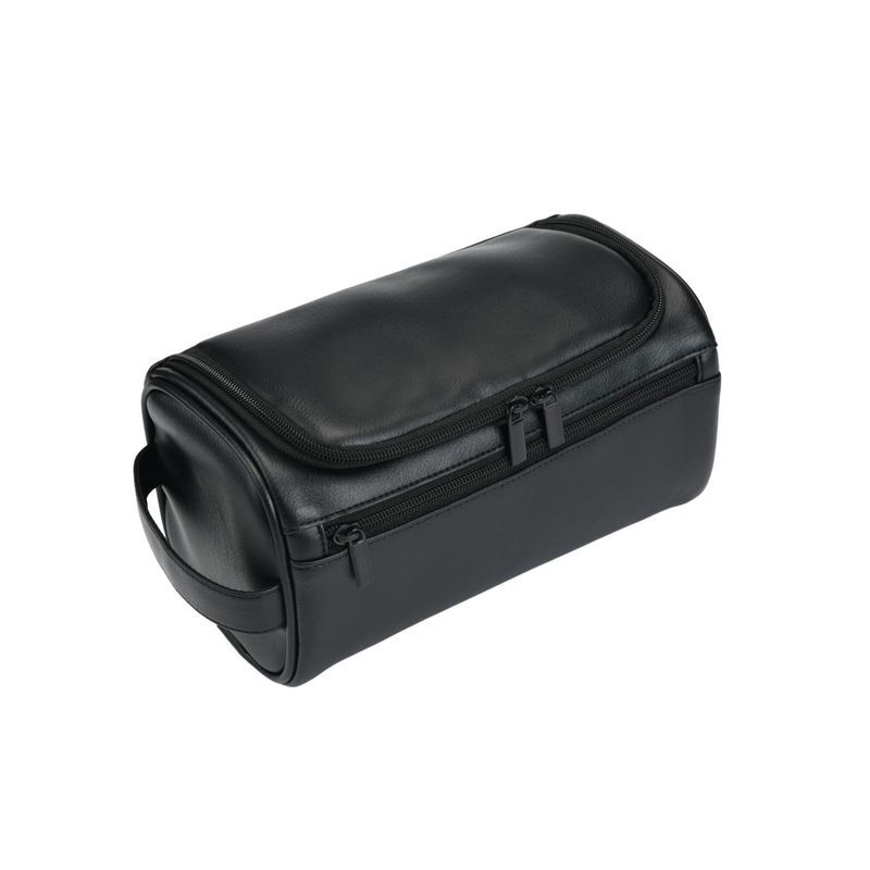 Kjiuyou Kosmetiktasche aus Leder mit großem Fassungsvermögen und Griff, multifunktional, für Reisen, Kulturbeutel und Make-up-Etui, Geschäftsreise_voghion.com