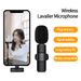 Bluetooth-Compatible Wireless Lavalier Microphone Portable Audio Video Recording Mic For IPhone Android Live Game Mobile_voghion.com
