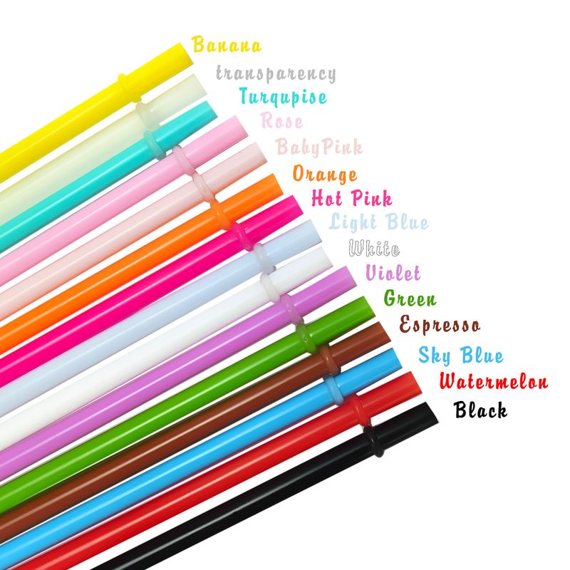 15 Pack With Straws For Iced Coffee Travel Birthday Party Reusable Plastic Cups_voghion.com