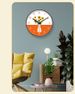 Yipula 6403 Fresh Floral Wall Living Room Simple Silent Sweep Second Quartz Clock_voghion.com