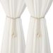 Tiebacks Creative Adjustable Oxford Cotton Rope Buckle Gathering Drawstring Curtain Accessories_voghion.com