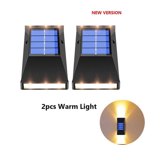 Solar LED Light Outdoor Waterproof Garden Lighting Solar Powered Wall Lamps for Fence Garden Decor LED Garden Outdoor Solar Lamp_voghion.com