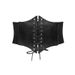 Corsetto elastico largo e stretto con lacci da donna alla moda, con sigillo in vita, per abito da donna_voghion.com