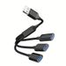 USBA To Three A USBA Splitter Cable USBA Hub Data Transfer Read Camera USB Flash Disk Data Read Multi-port_voghion.com