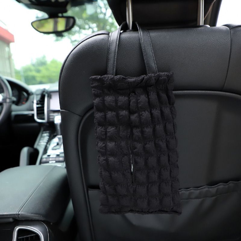 Car Mounted Box, Paper Drawer, Cartoon Car Seat, Tissue Hanging Bag, High-end And Cute Decorative Item_voghion.com