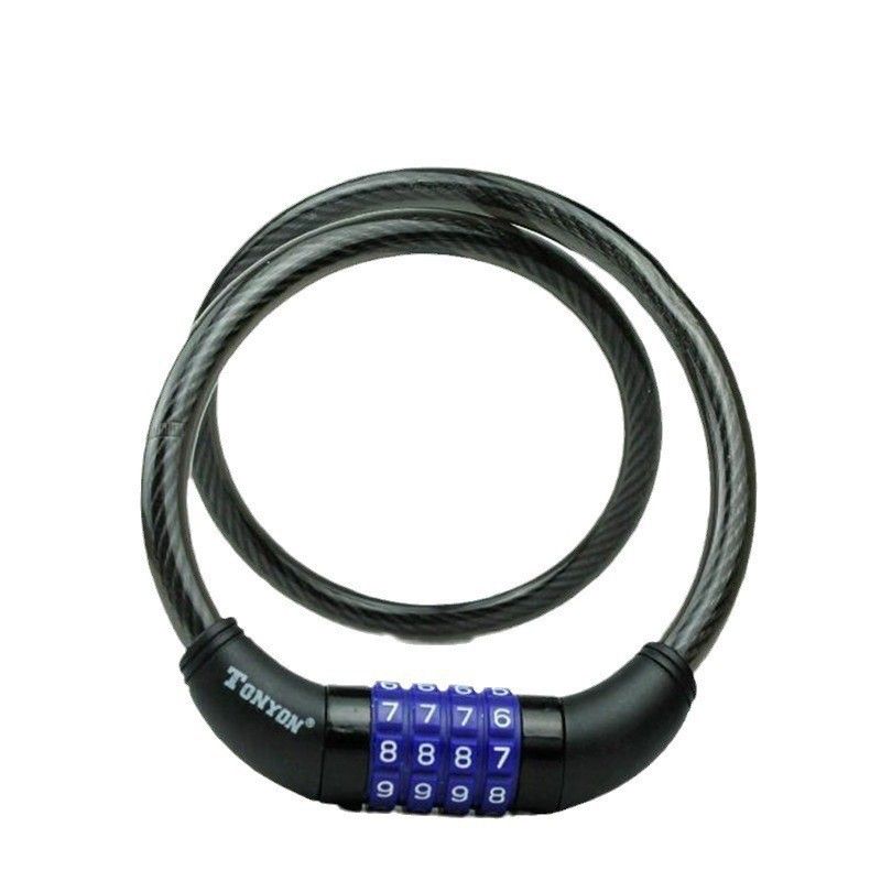 Riding Wire Four digit 0.8-meter Bicycle Password Lock_voghion.com