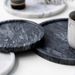 Black & White Natural Marble Tray - Jewelry & Cosmetic Display Stand With Groove Home Decor Luxury Stone Serving Dish Elegant Vanity Organizer_voghion.com