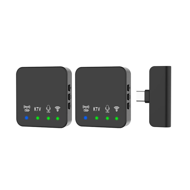 Wireless Lavalier rophone Portable Audio Video Recording Mini for iPhone Android Phone Outdoor Live Broadcast K Song_voghion.com