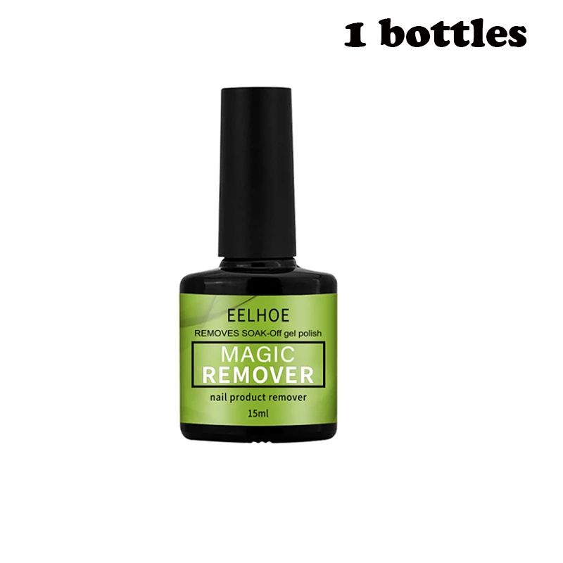Magic Remover nagų gelio lako valiklis UV15 ml gelinis lakas Delete Magic Burst nagų gelio valiklis pusiau nuolatinis lako lakas_voghion.com
