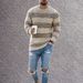 2023 Winter Sweater Knitwear Top Striped Loose Casual Men's Clothing_voghion.com