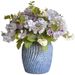 Simuléiert Blummen Hierschtfaarf Retro klengt Bouquet 7-Zähneg Hortensia Rous Hochzäitsbogen Strooss féierend Blummendekoratioun kënschtlech Blummen Kamillen_voghion.com