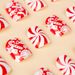 Künstliche Nägel, Weihnachtsbonbon-Spiralmuster, roter Glitzer, einfaches Design, tragbarer Nagelkunst-Patch, abnehmbare künstliche Nägel_voghion.com