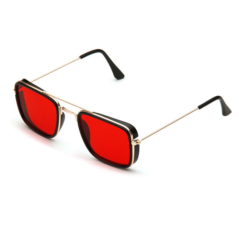 Mode Mode europäischen und amerikanischen Metall kleinen Rahmen koreanische Version Brille Retro quadratische Sonnenbrille UV-Schutz_voghion.com