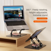 Support pour ordinateur portable rotatif à 360 degrés, hauteur de refroidissement réglable, support de bureau pour livre_voghion.com