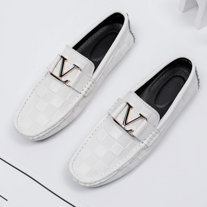 Herren-Slip-On-Loafer – Atmungsaktive Autofahrerschuhe aus echtem Leder mit Gummisohle für Business-Casual-Komfort_voghion.com