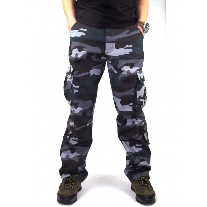 Herrenbekleidung bietet Freizeithosen Overalls Sporthosen lockere gerade Hosen Hosen Männer Herbst- und Winterhosen_voghion.com