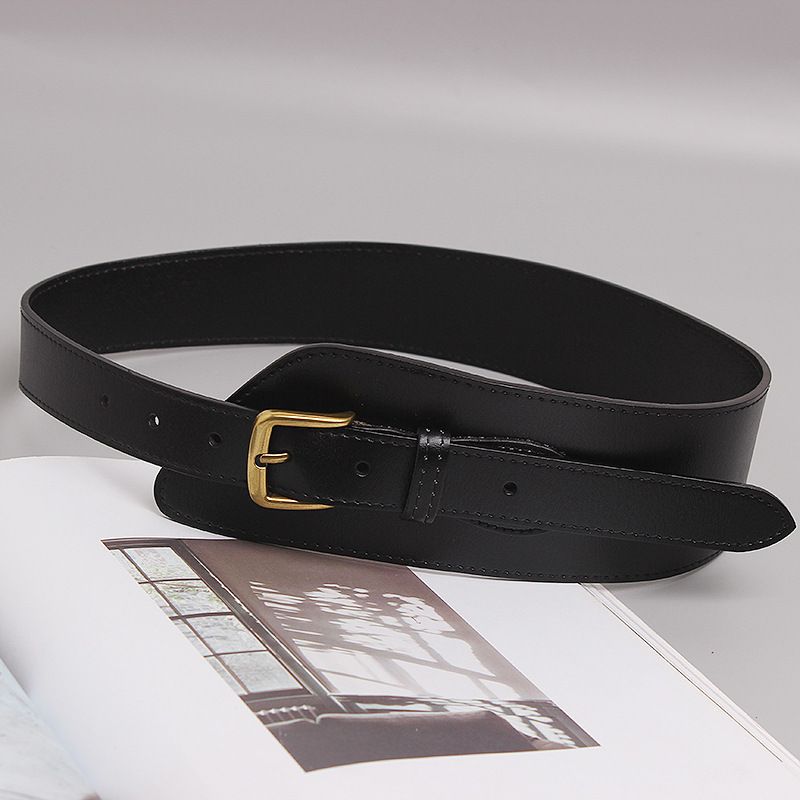 Irregular women's leather all-match belt fashion 2020 autumn and winter new style decorative jacket with skirt belt_voghion.com