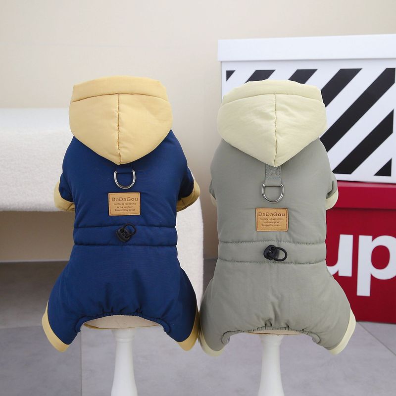 Vêtements pour animaux de compagnie en peluche automne/hiver pour chien, nouvelle veste épaisse en coton à quatre pattes coréenne 23_voghion.com