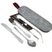 Coltello, forchetta, cucchiaio, bacchette in acciaio inossidabile, set di stoviglie portatili per picnic all'aperto, cucchiaio, bacchette, cannuccia, borsa portaoggetti_voghion.com