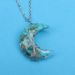 Collana in resina con albero della vita - Ciondolo a forma di luna con ghiaia di cristallo colorato per protezione spirituale e buona fortuna_voghion.com