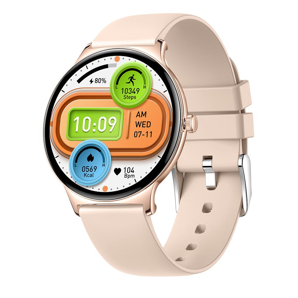 DA09 Ultradunne smartwatch voor dames en heren - Fiess Tracker met hartslag-/bloedzuurstofmeter, 14 dagen batterijduur, IP68_voghion.com