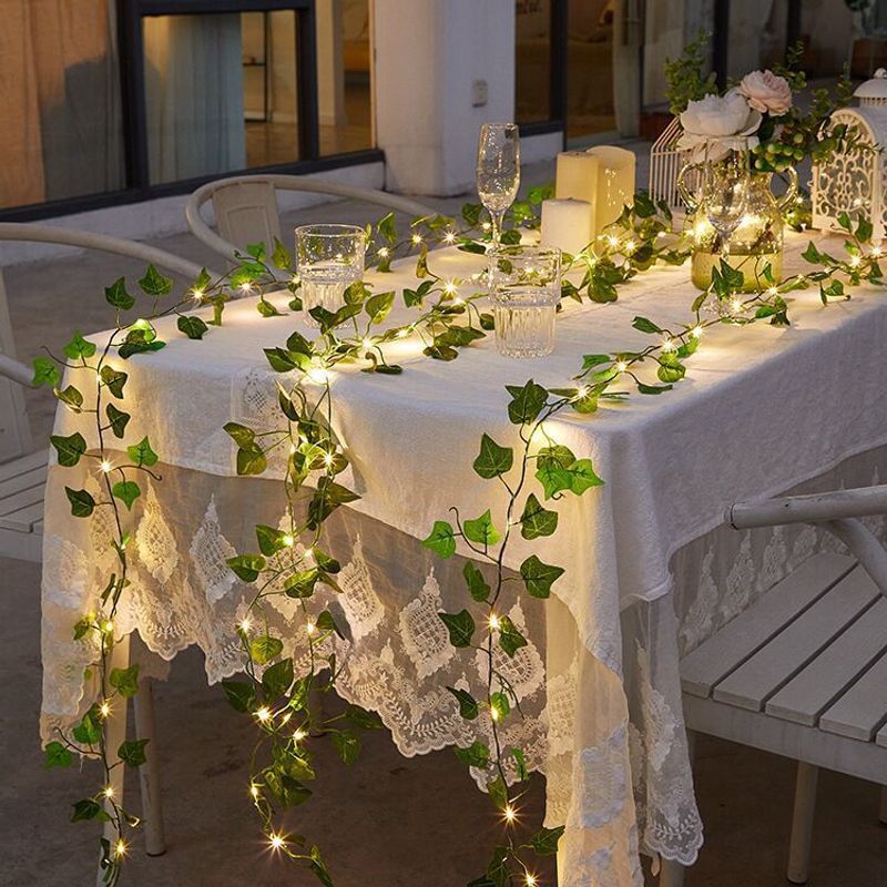 Guirlande lumineuse LED en fil de cuivre avec boîtier à piles, luminaire décoratif d'intérieur, idéal pour un arbre, une vigne, une cour, un jardin ou des vacances_voghion.com
