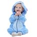 Kinderbekleidung Frühlings- und Herbst-Baby-Krabbelanzug aus Flanell, Baby-Hasen-Pyjama_voghion.com
