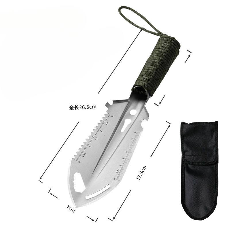 Hardened Stainless Steel Multi-Functional Folding Shovel Survival Camping Outdoor Supplies_voghion.com