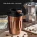 TYESO Thermos Borracce Sottovuoto 400ml/500ml Tazza Isolata in Acciaio Inox 304 Originale Bicchiere per Auto Caffè Freddo e Caldo_voghion.com