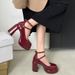 Waterproof Chunky-Heeled Platform Pumps Women's 2025 Fall/Winter New Chunky-Heeled Mary Janes_voghion.com