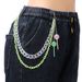 Instagram Style Colorful Waist Acrylic Lollipop Chain, Personalized Trend, Two Color Cross Pants Chain_voghion.com