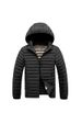 Rib Suit, Cotton-padded Coat, Men's Graphene Removable Cap, Slim Fit, Fleece, Thickened Top, Jacket._voghion.com