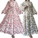 Robe longue en mousseline de soie imprimée musulmane avec ceinture, élégante et tendance_voghion.com