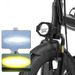 Electric Bicycle Front Light For Delivery Folding Bike Dual Color With Horn High Brightness Waterproof Aluminum Alloy_voghion.com