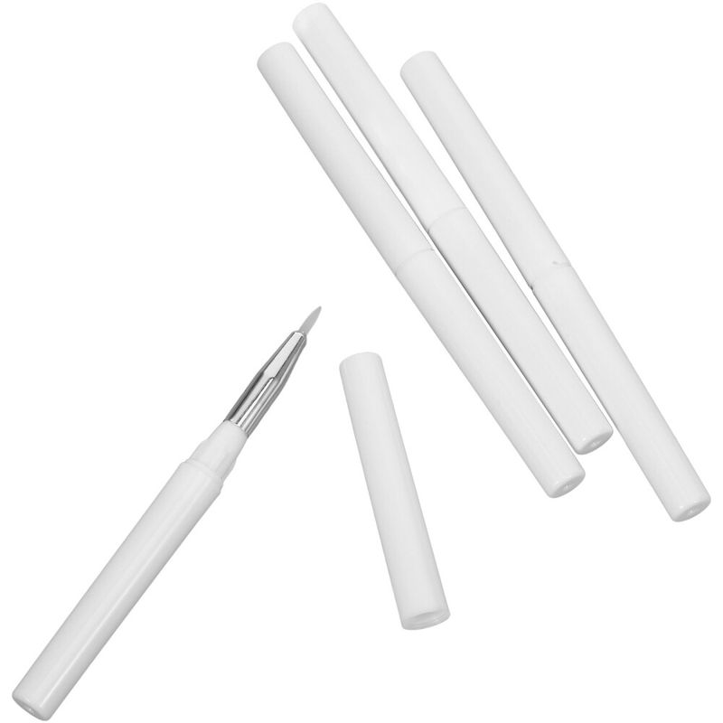 4 Stück Silikondraht-Lippenstift-Pinsel-Applikator – tragbar mit Deckel_voghion.com