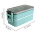 2Pcs Heated Food Container For Food Bento Box Japanese Thermal Snack Electric Heated Lunch Box For Kids With Compartments Lunchbox_voghion.com