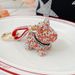 Korean Version Diamond-Encrusted Claw Chain French Bulldog Keychain Cartoon Figurine Pendant Bag Decoration Dog Key_voghion.com