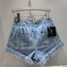 Frauen Kleidung Schwere diamant straußen haar abnehmen fringe mode alle-in-one denim shorts frau_voghion.com