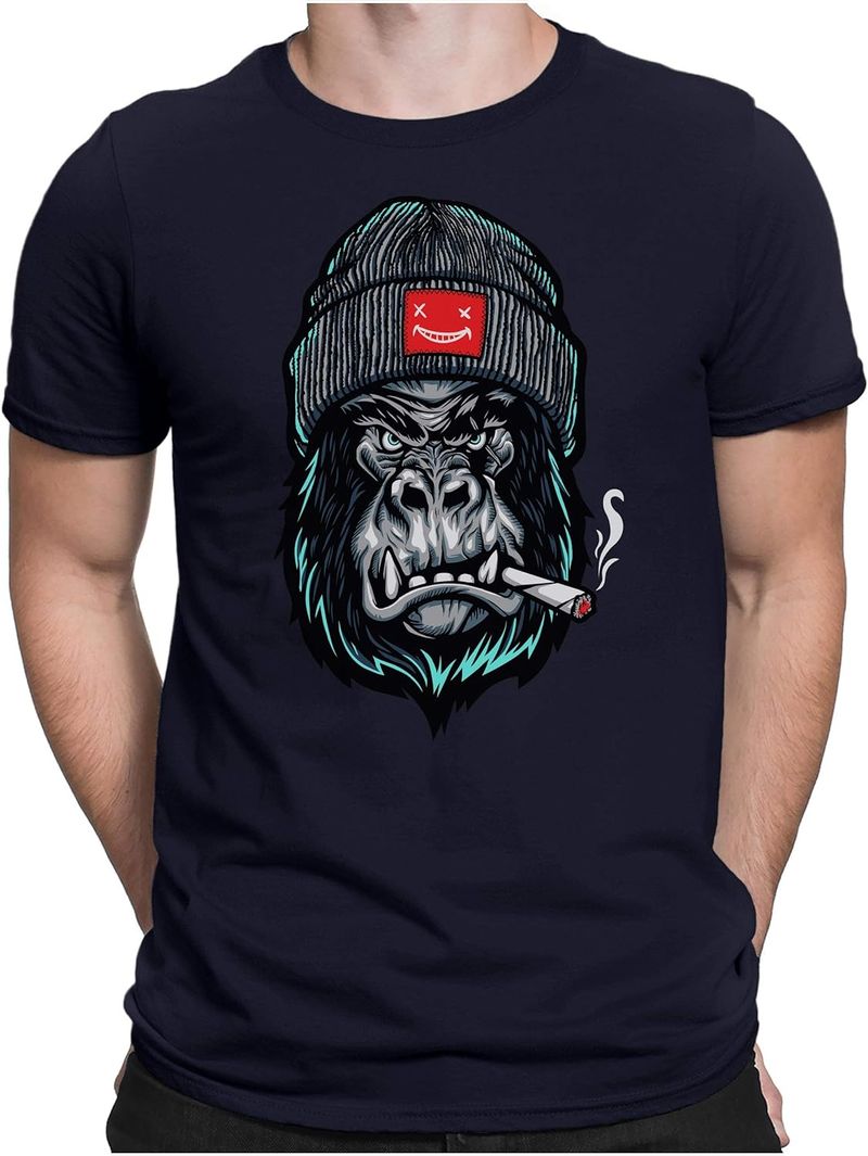 Angry Ape Men's Fun T Shirt Regular Fit S to XL_voghion.com