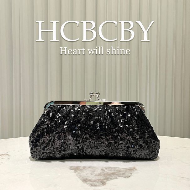 Schwarze Abendclutch mit Glitzerpailletten – Elegante Handtasche im Qipao-Stil für formelle Damenkleider_voghion.com