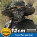 Ventilatore solare per pescatori e donne, cappello parasole per escursioni estive all'aperto, tesa larga tridimensionale_voghion.com
