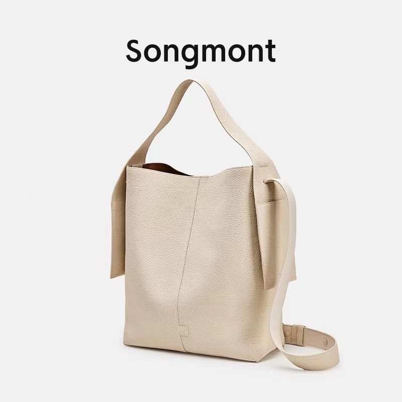 Songmont Ear Tote Series Borsa a tracolla portatile monospalla versatile da donna in pelle bovina media grande_voghion.com